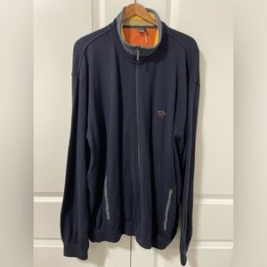 PAUL&SHARK -vintage blue zippered cardigan